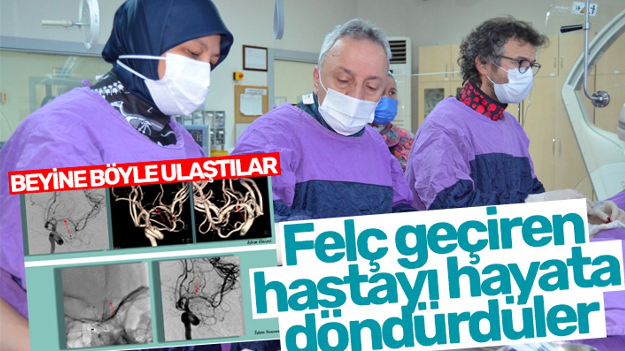 Trabzon'da felç geçiren hastaya kapalı yöntemle beyin ameliyatı gerçekleştirildi