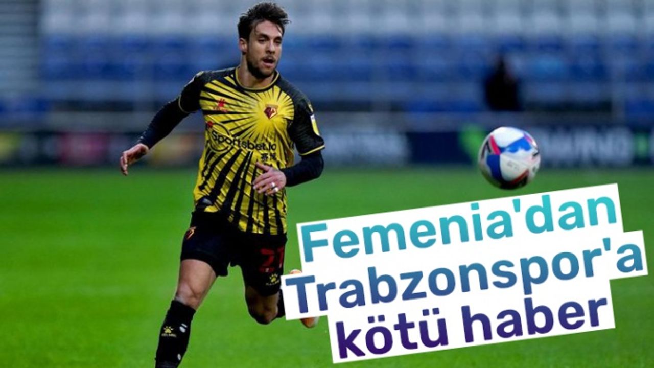 Trabzonspor transfer haberi: Kiko Femenia'dan kötü haber