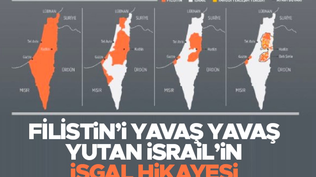 Filistin'i yavaş yavaş yutan İsrail'in işgal hikayesi