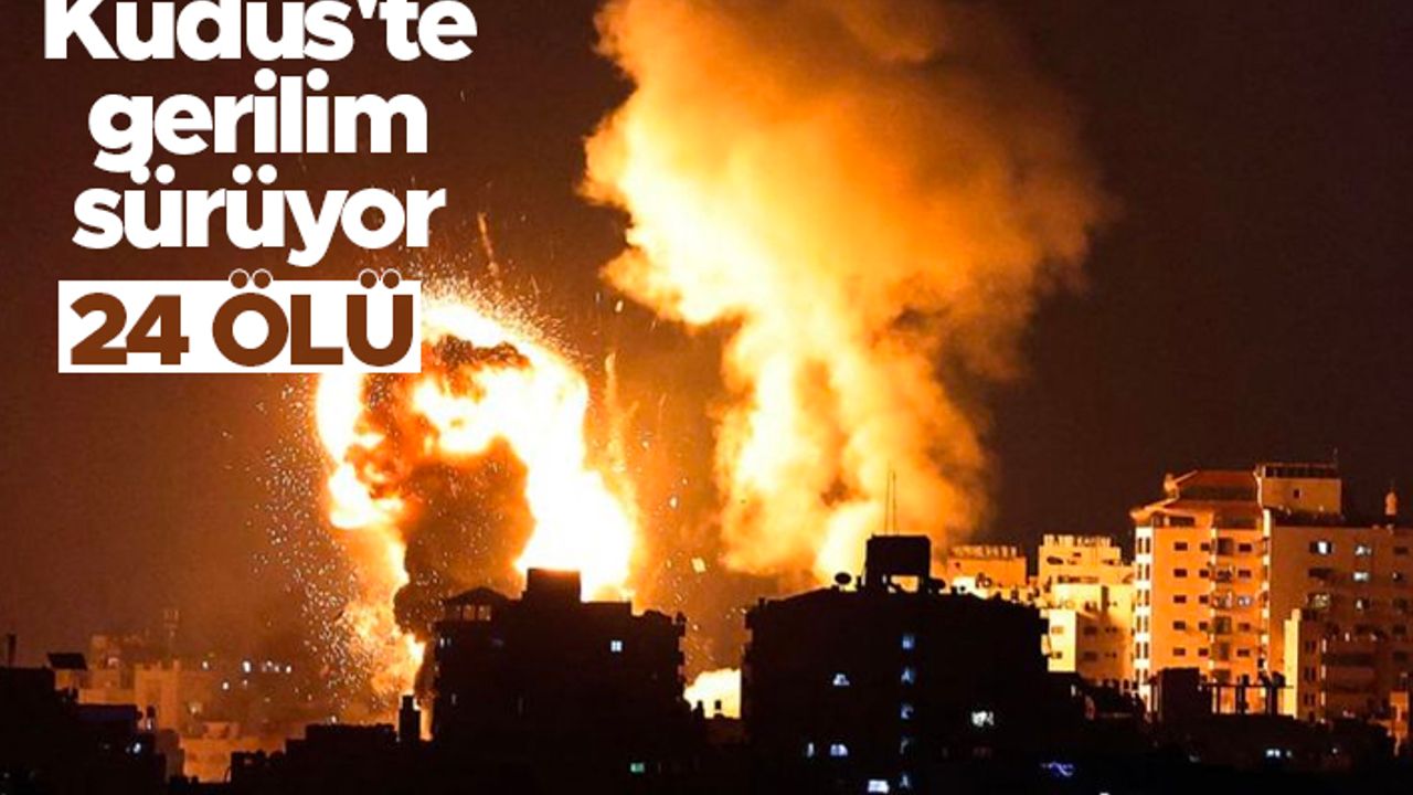 İsrail-Filistin: İsrail'in Gazze'ye hava saldırılarında en az 24 kişi öldü, Kudüs'te gerilim sürüyor