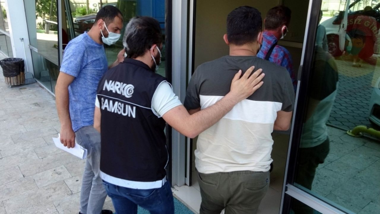 Samsun’da 7 bin 252 adet uyuşturucu hapla yakalanan 2 kişi tutuklandı