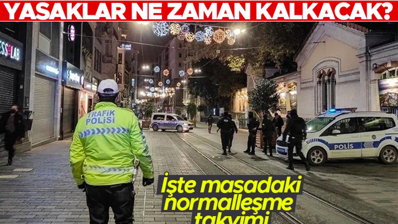 Yasaklar ne zaman kalkacak? İşte masadaki normalleşme takvimi...