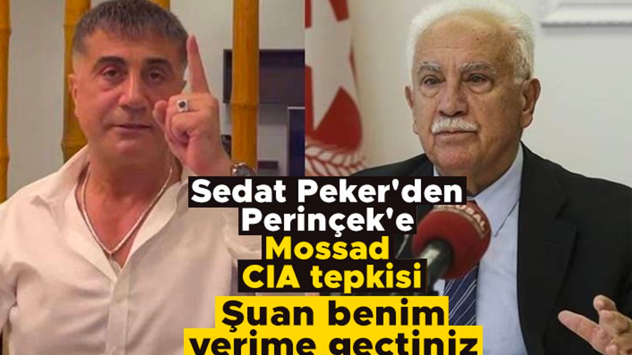 Sedat Peker'den Perinçek'e Mossad CIA tepkisi