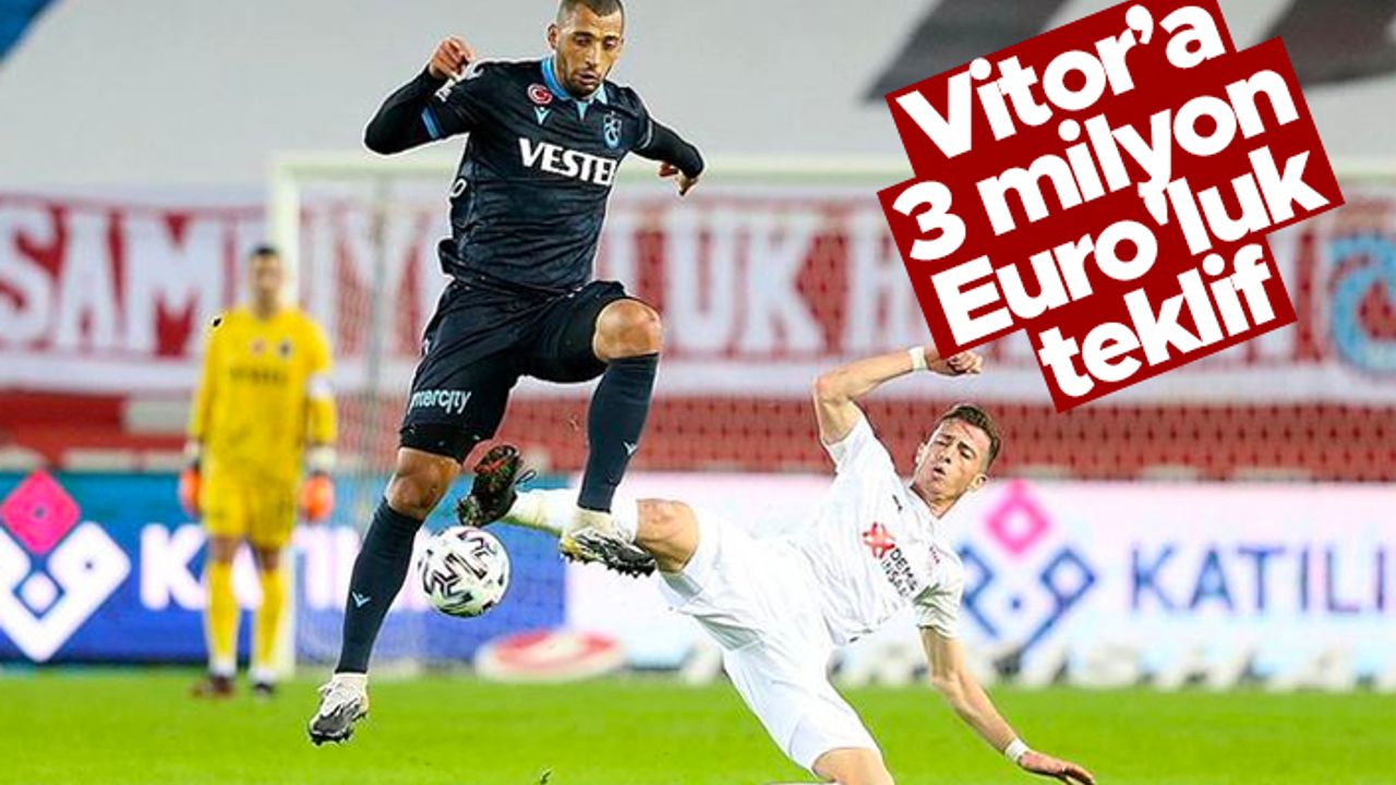 Vitor Hugo için Trabzonspor'a 3 milyon Euro'luk teklif