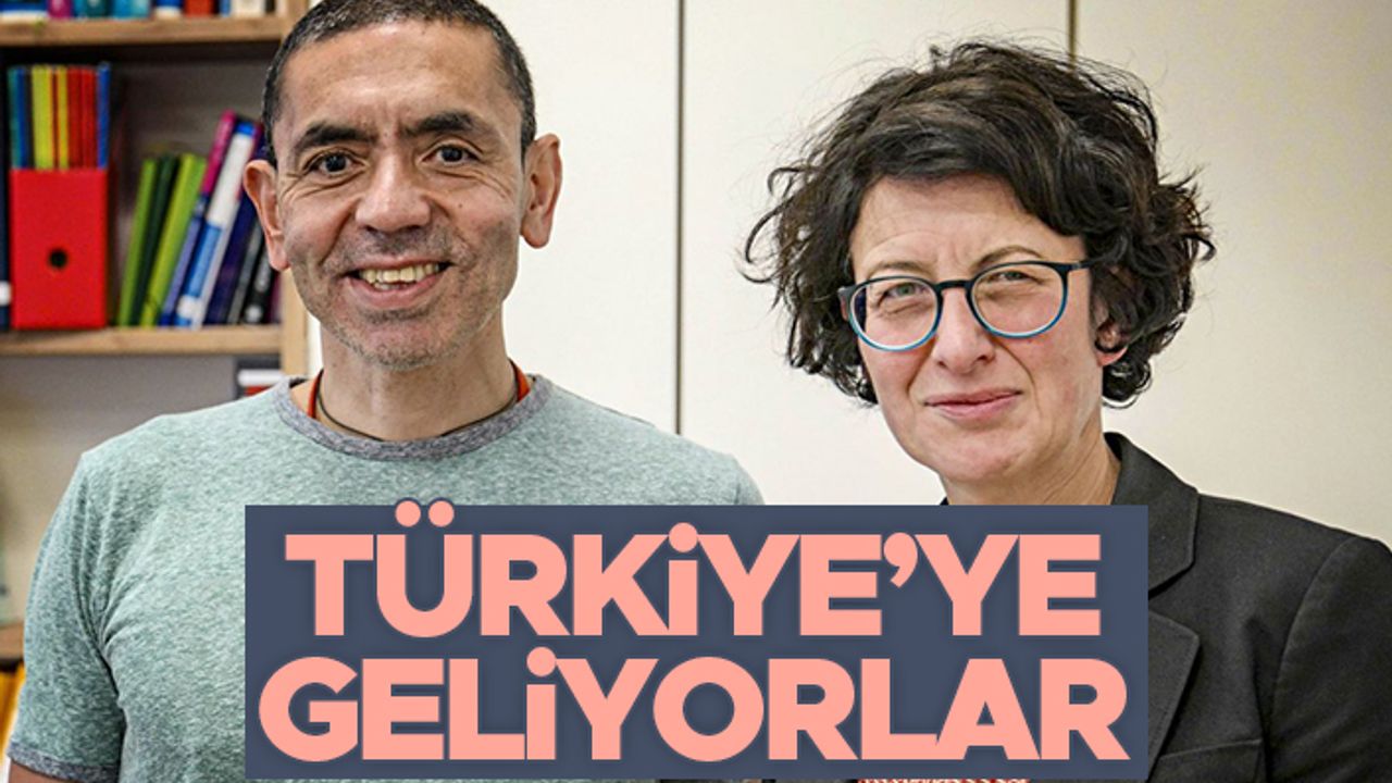 BioNTech'in kurucuları Uğur Şahin ve eşi Özlem Türeci geliyor