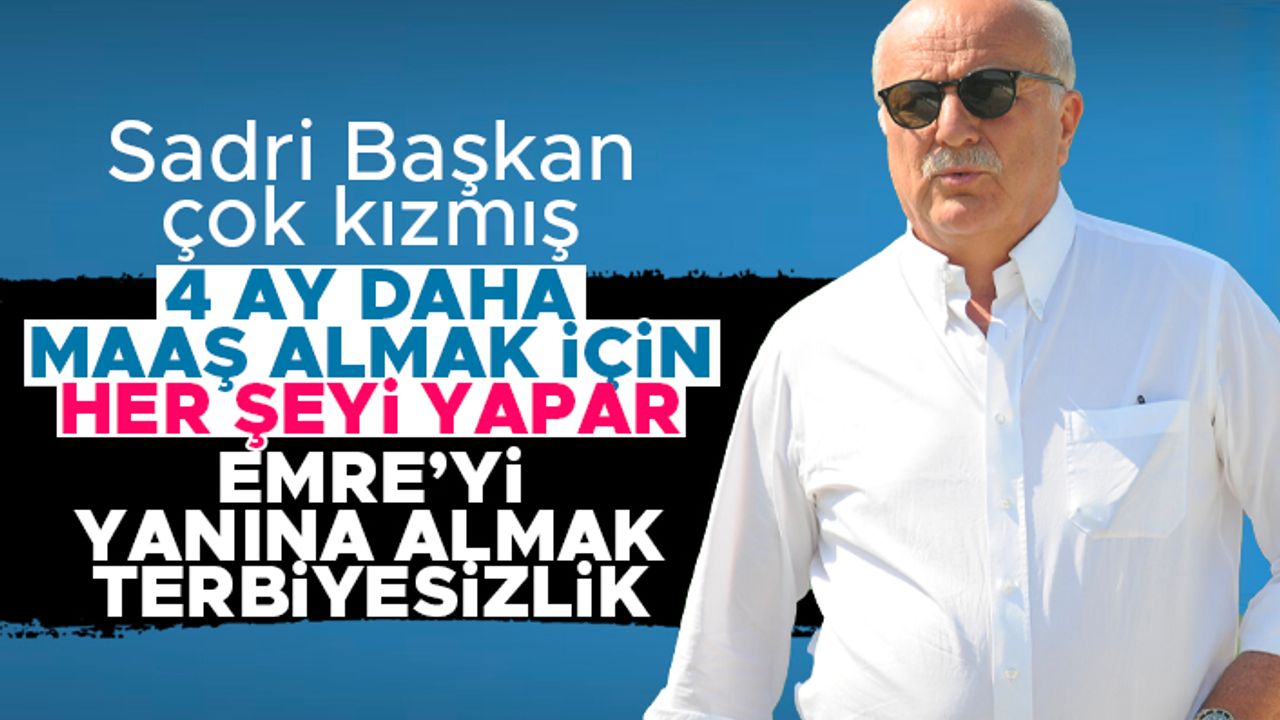 Sadri Şener'den Şenol Güneş'e ağır sözler; 'İnsanda biraz utanma olur'