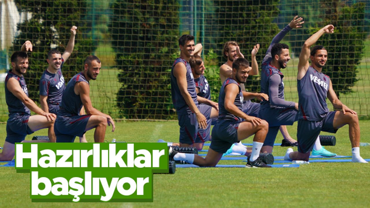 Trabzonspor, Molde maçının hazırlıklarına başlıyor