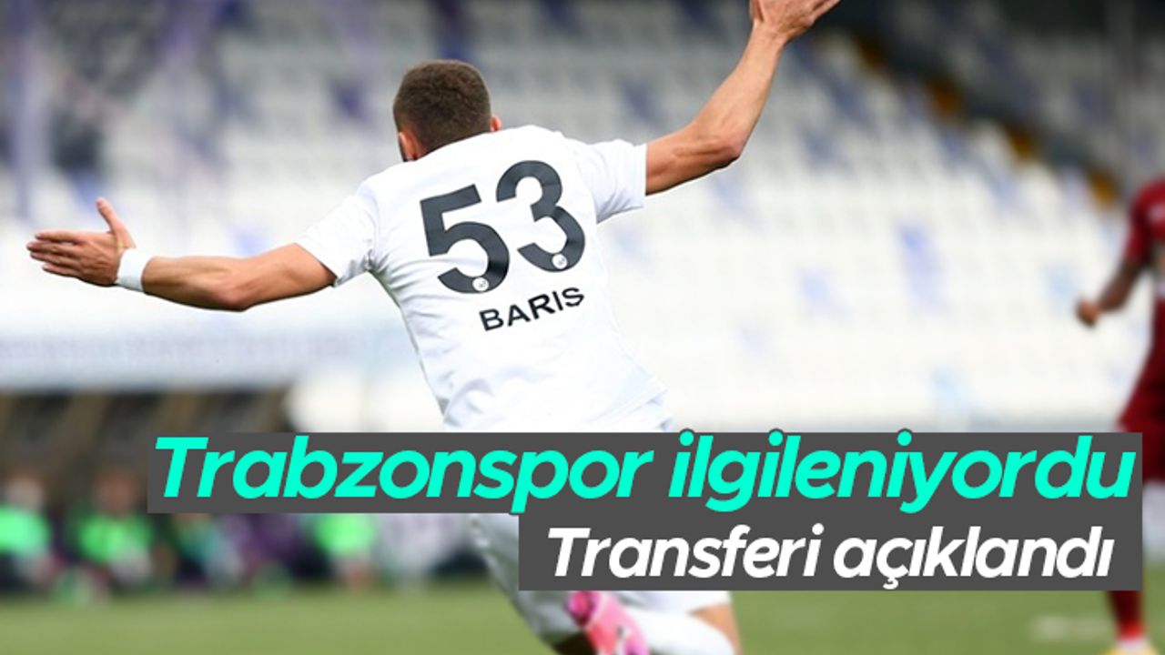 Trabzonspor'un da ilgilendiği Barış Alper Yılmaz transfer oldu