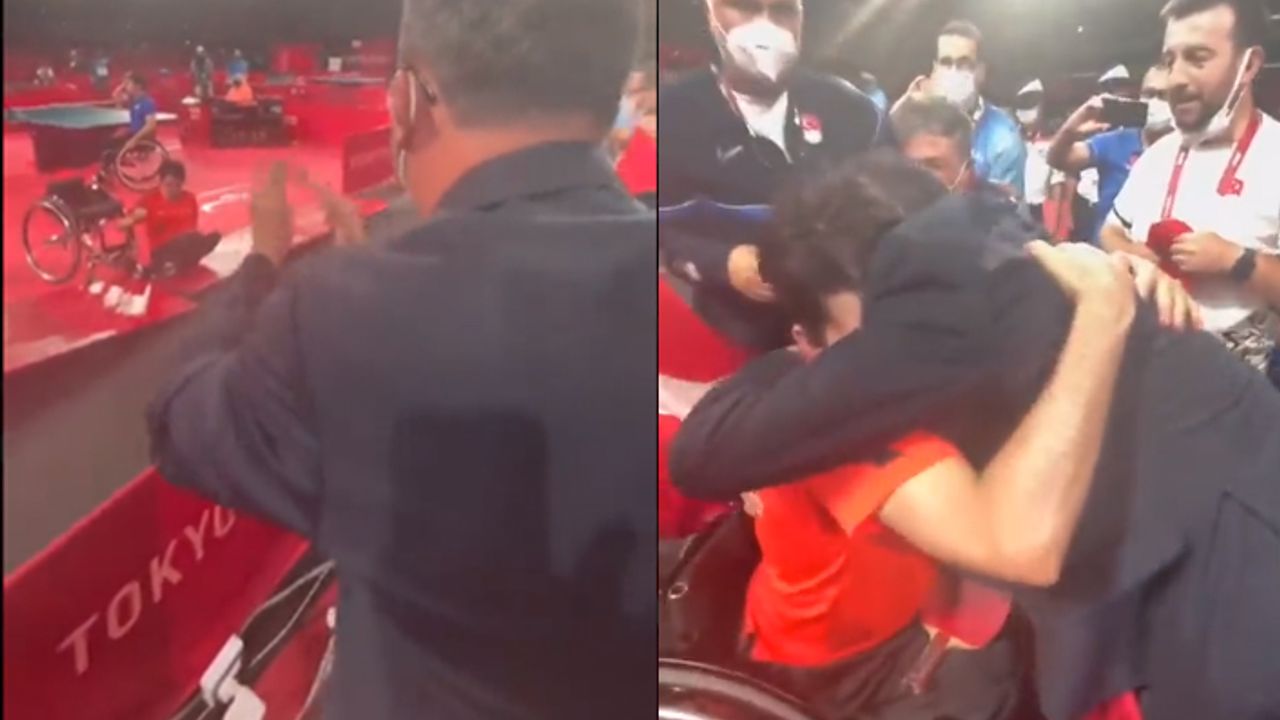 Abdullah Öztürk'ün final maçında duygulandıran görüntüler