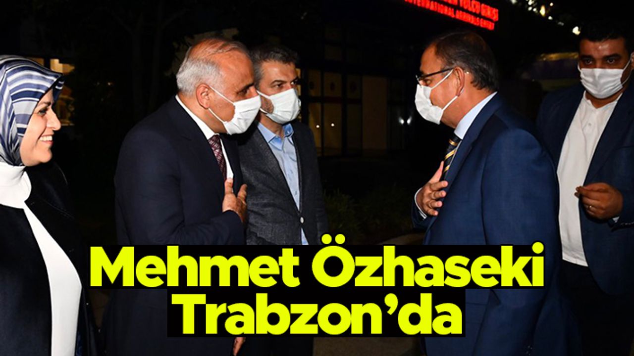 AK Parti Genel Başkan Yardımcısı Mehmet Özhaseki Trabzon'da