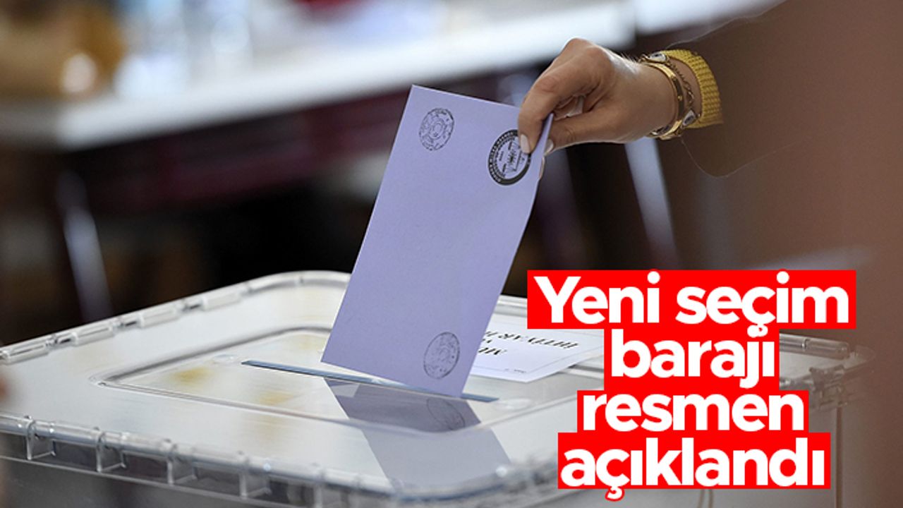 Cumhurbaşkanı Erdoğan yeni seçim barajını resmen açıkladı