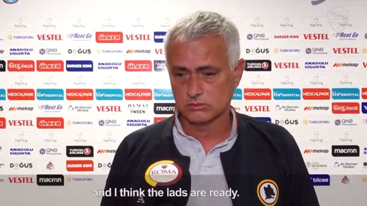 Jose Mourinho Trabzonspor maçı öncesi konuştu: "Bu maç için bir planımız var"