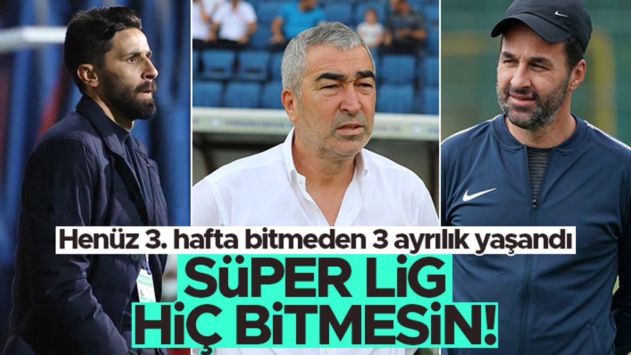 Spor Toto Süper Lig'de 3. teknik direktör ayrılığı