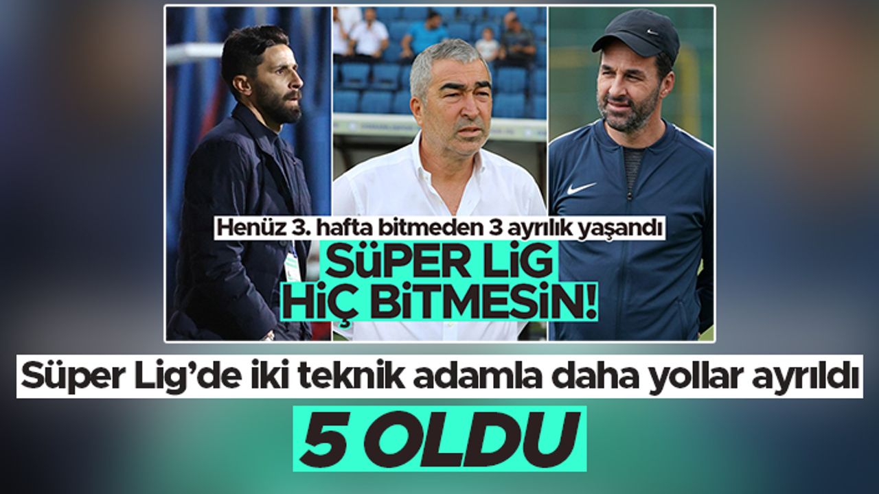 Spor Toto Süper Lig'de teknik direktör ayrılıkları yaşanmaya devam ediyor