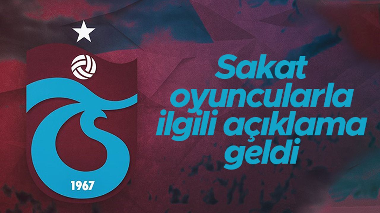 Trabzonspor'dan sakat oyuncularla ilgili açıklama - Cornelius, Peres, Gervinho, Trondsen...
