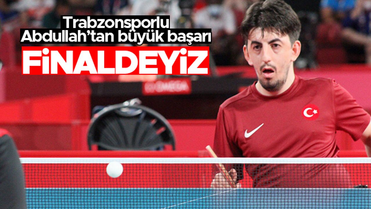 Trabzonsporlu Abdullah Öztürk, Tokyo Paralimpik Oyunları'nda finalde