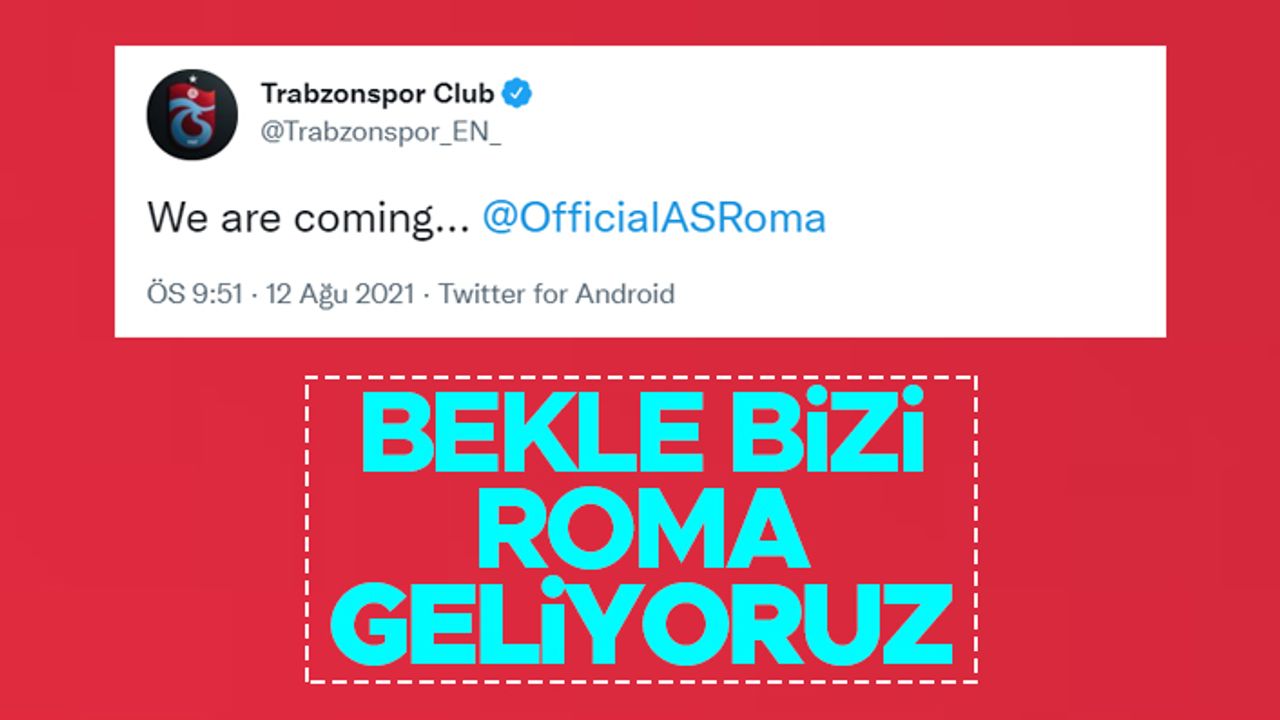 UEFA Konferans Ligi Play-Off turunda Trabzonspor, Roma ile karşılaşacak