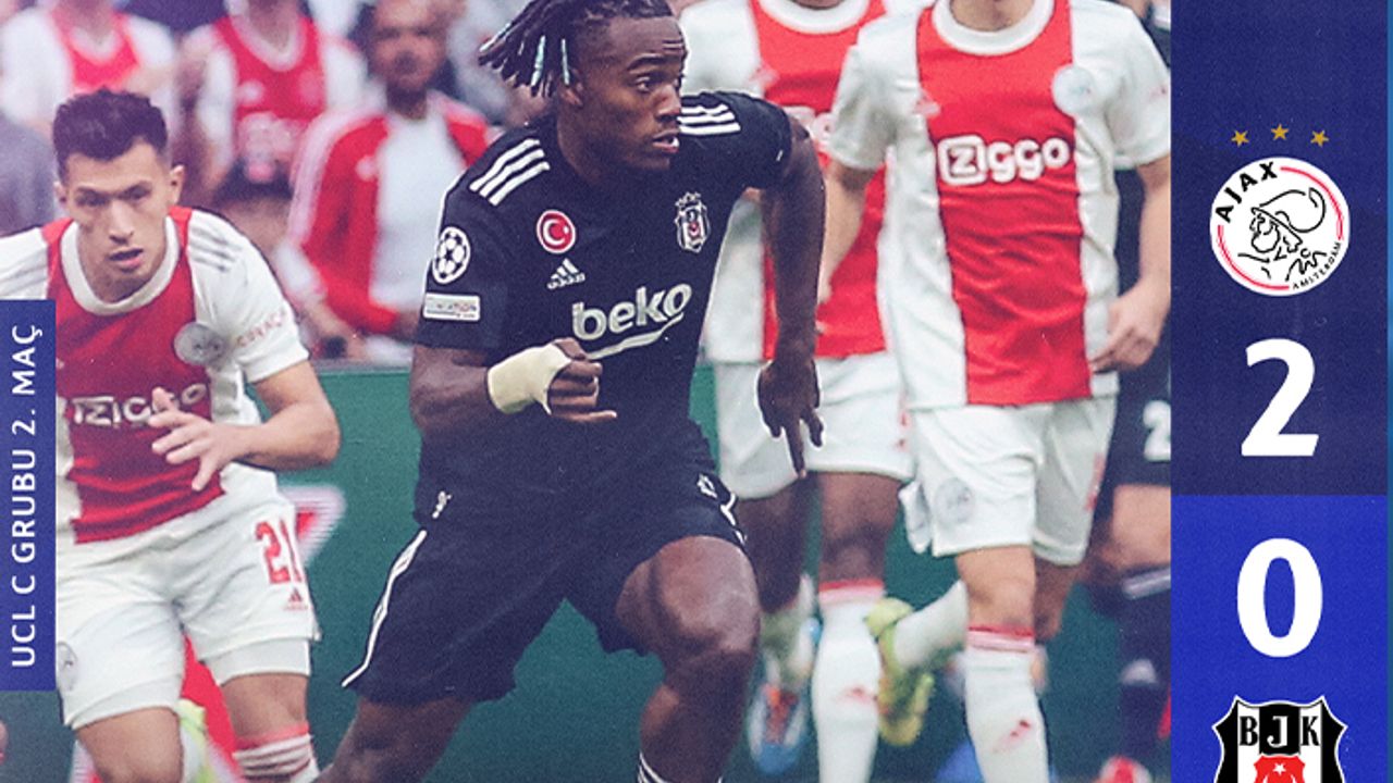 Beşiktaş Ajax'a mağlup
