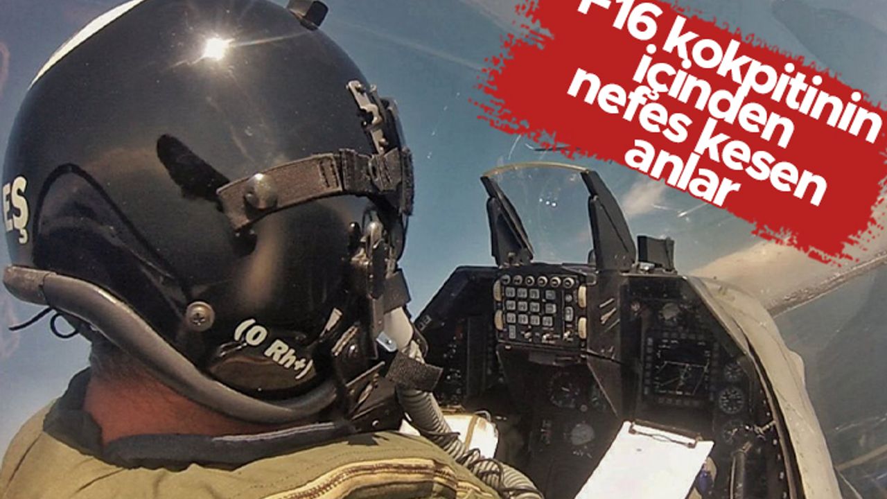 F16 kokpitinin içinden nefes kesen anlar