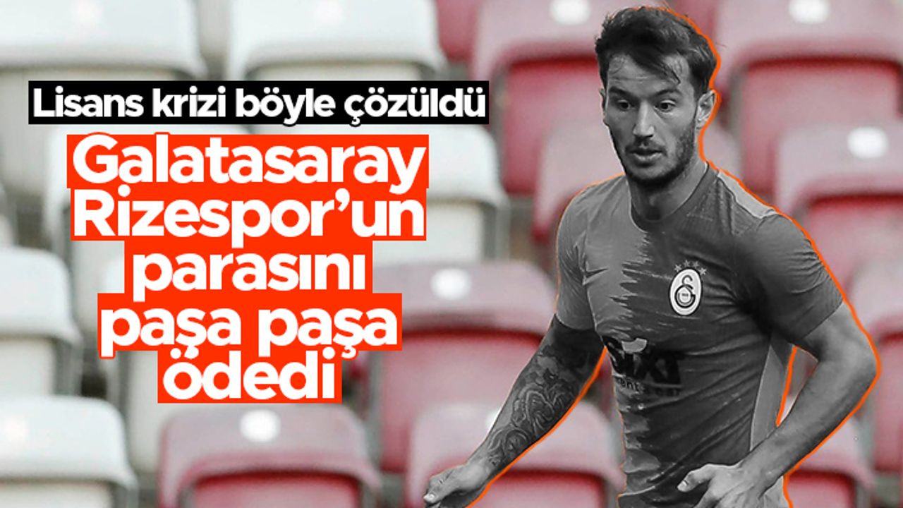 Galatasaray, Rizespor'a ödemeyi yaptı; Oğulcan Çağlayan'ın lisansını çıkardı