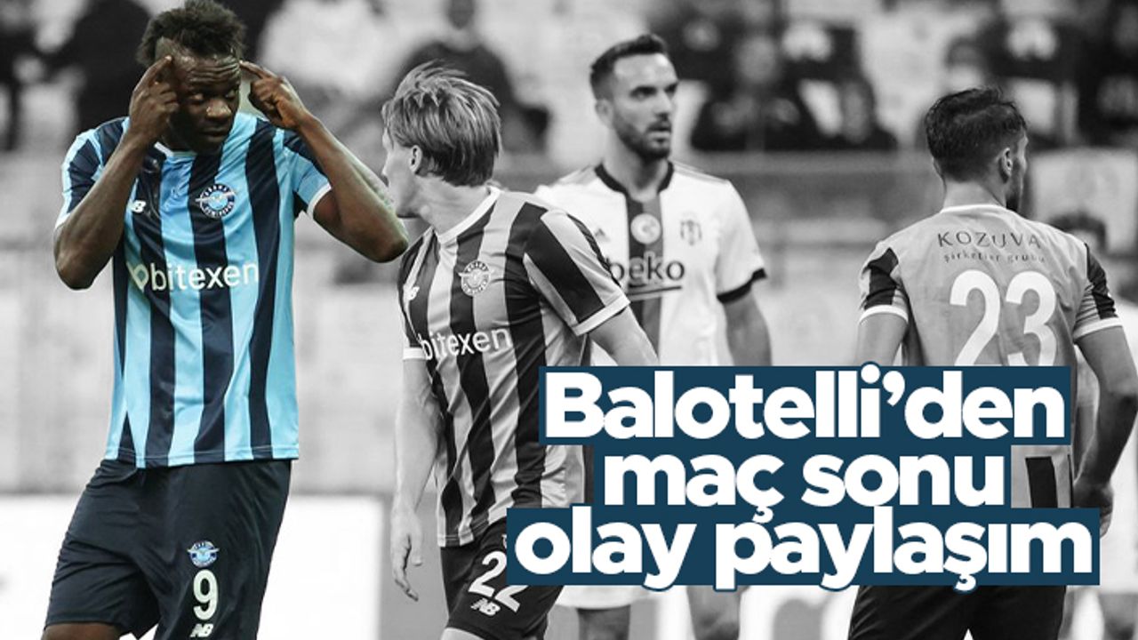 Mario Balotelli'den Sergen'e göndermeli maç sonu paylaşımı