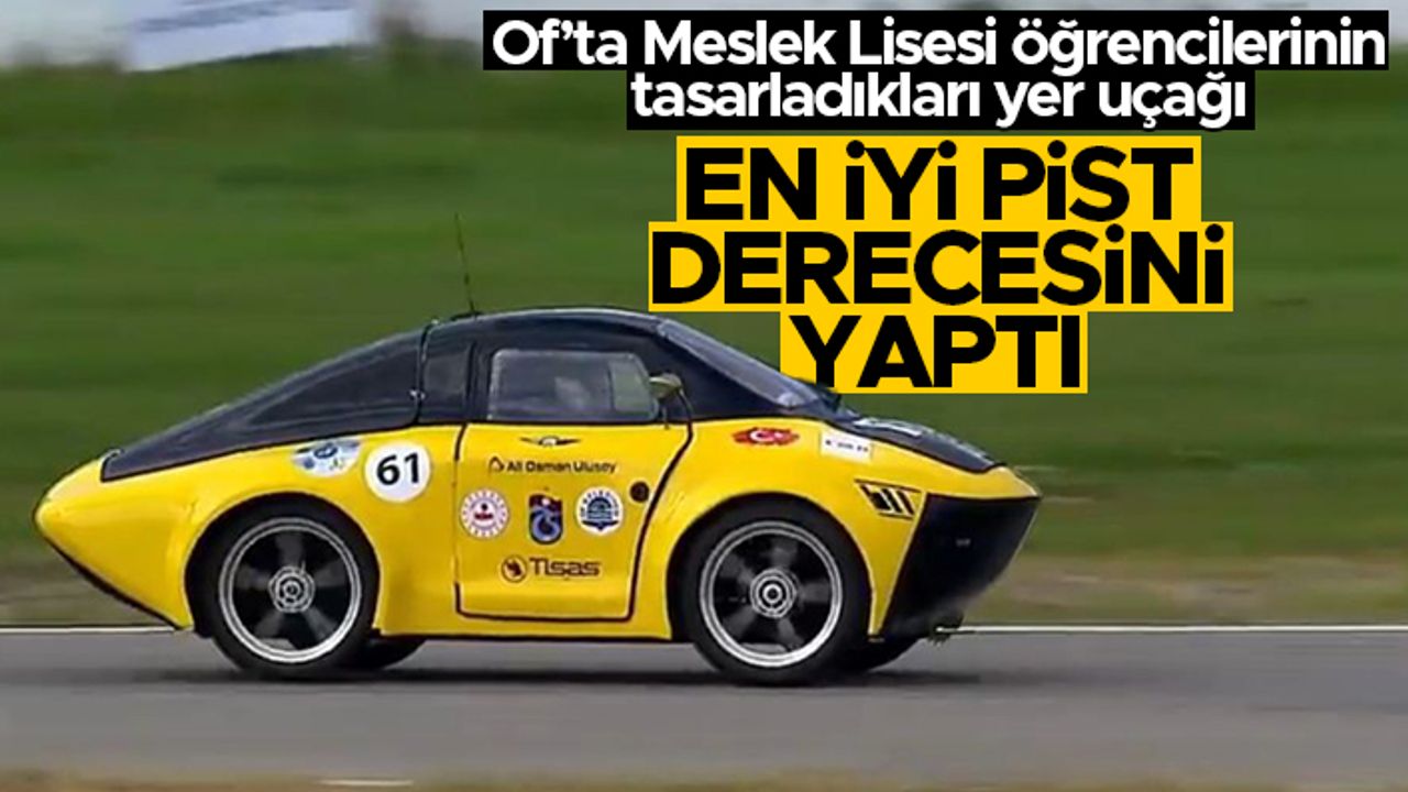 Oflu gençler Teknofest'te en iyi pist derecesini yaptı