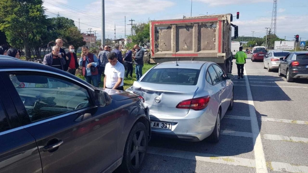 Samsun’da zincirleme trafik kazası