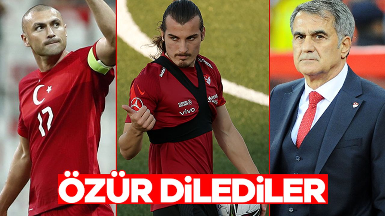 Şenol Güneş, Burak Yılmaz ve Çağlar Söyüncü Hollanda maçı sonrası açıklamalarda bulundu