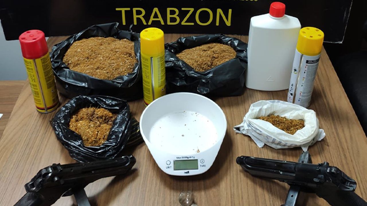 Trabzon Emniyeti uyuşturucu ile mücadelesine devam ediyor