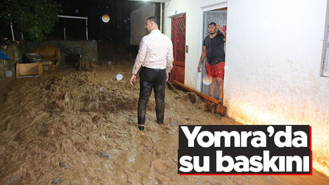 Trabzon'un Yomra ilçesinde su baskını
