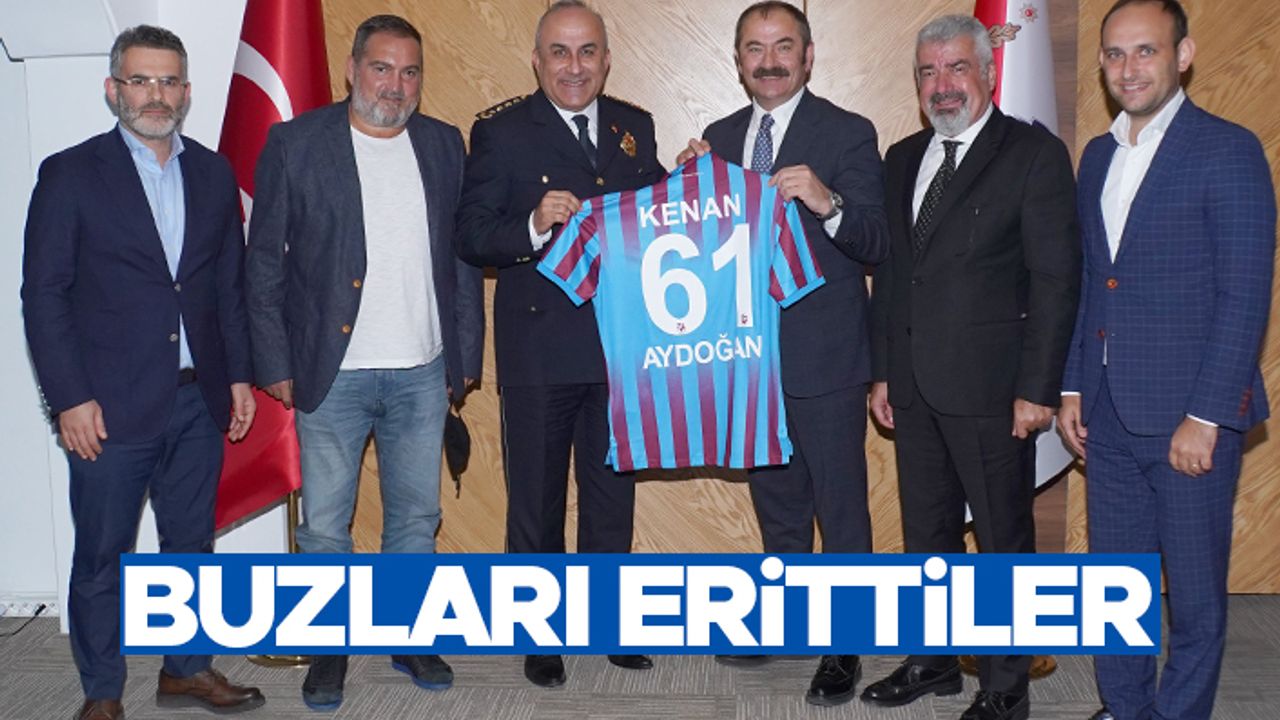 Trabzonspor'dan Emniyet Müdürü Kenan Aydoğan'a ziyaret