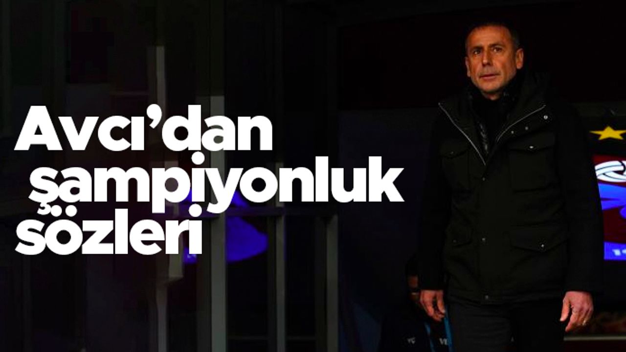 Trabzonspor Teknik Direktörü Abdullah Avcı Kasımpaşa galibiyeti sonrası konuştu