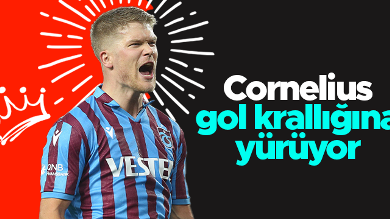 Trabzonspor'da Andreas Cornelius fırtınası: Gol krallığına yürüyor...