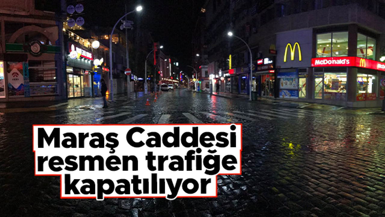 Trabzon'da Kahramanmaraş Caddesi trafiğe kapanıyor