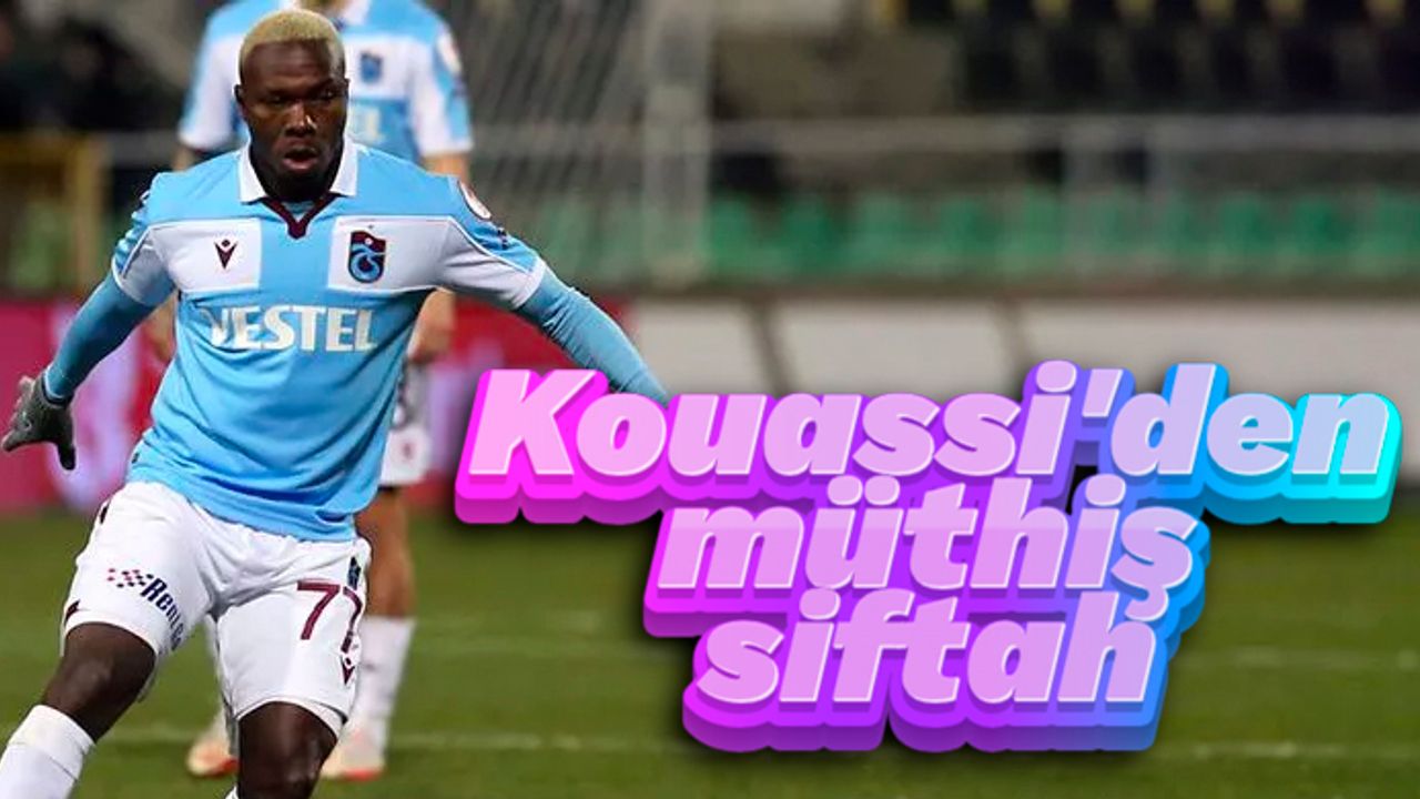 Trabzonspor'un yeni transferi Kouassi'den müthiş siftah