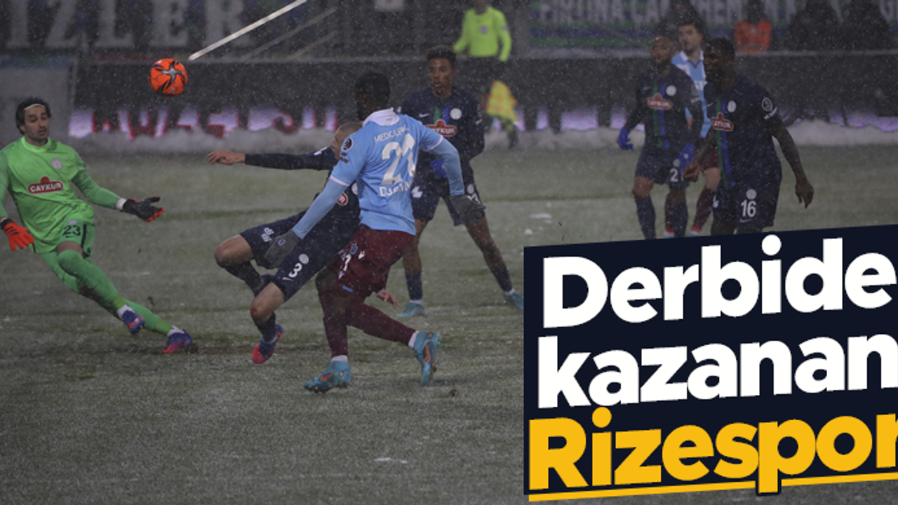 Çaykur Rizespor - Trabzonspor maç sonucu: 3-2