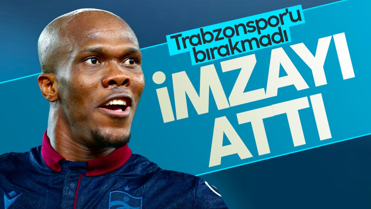Nwakaeme Trabzonspor'u bırakmadı
