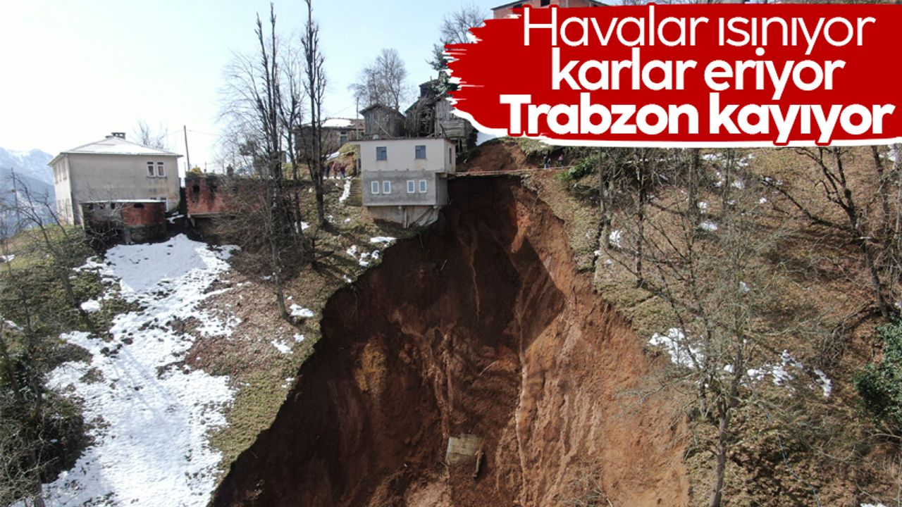 Havalar ısınıyor, karlar eriyor, Trabzon kayıyor