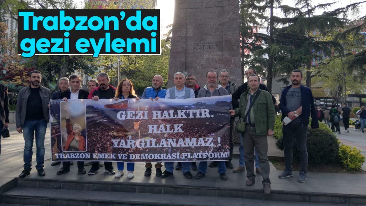 Trabzon'da Gezi Parkı davasının kararına yönelik eylem