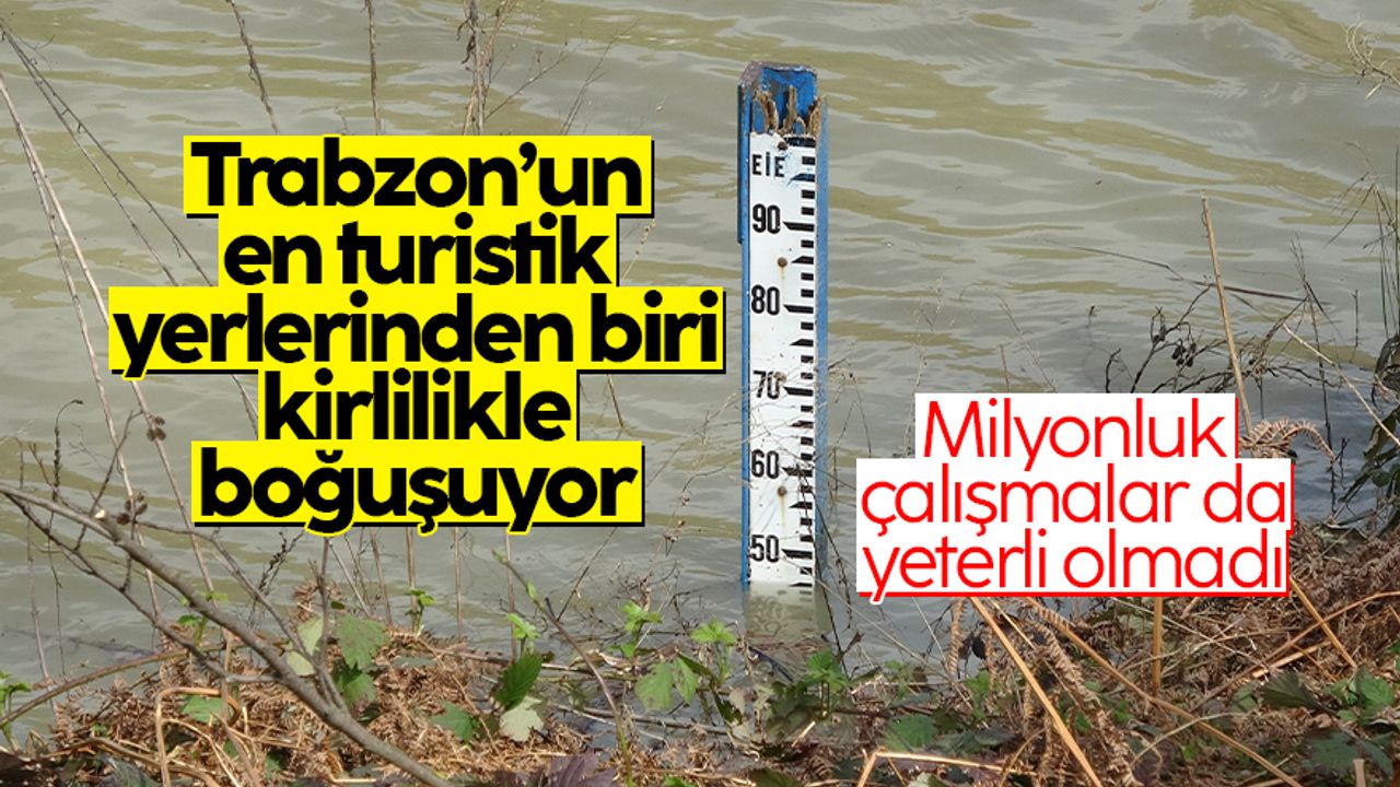 Trabzon'da bulunan Sera Gölü kirlilikle boğuşuyor