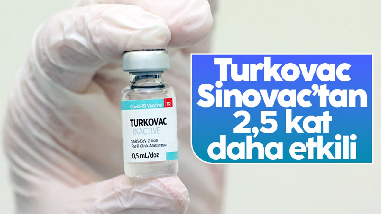 Turkovac, Sinovac'tan 2,5 kat daha etkili