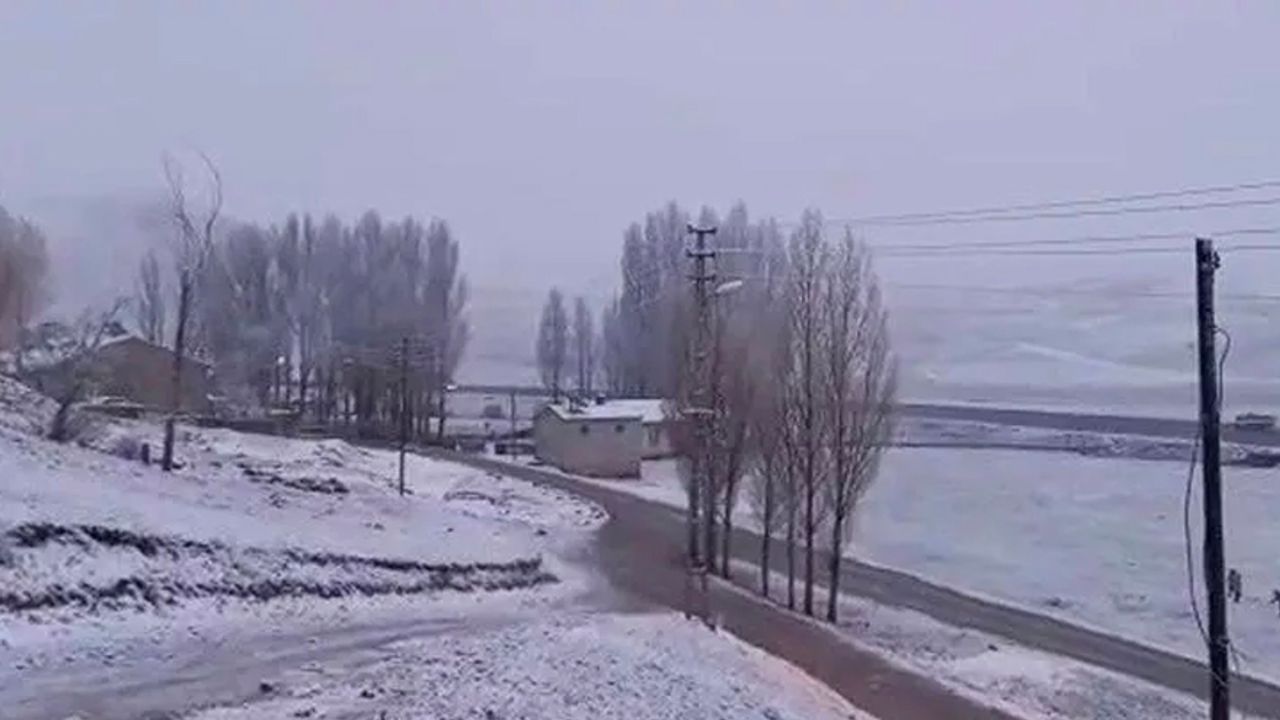 Erzurum'da mayıs ayında kar sürprizi