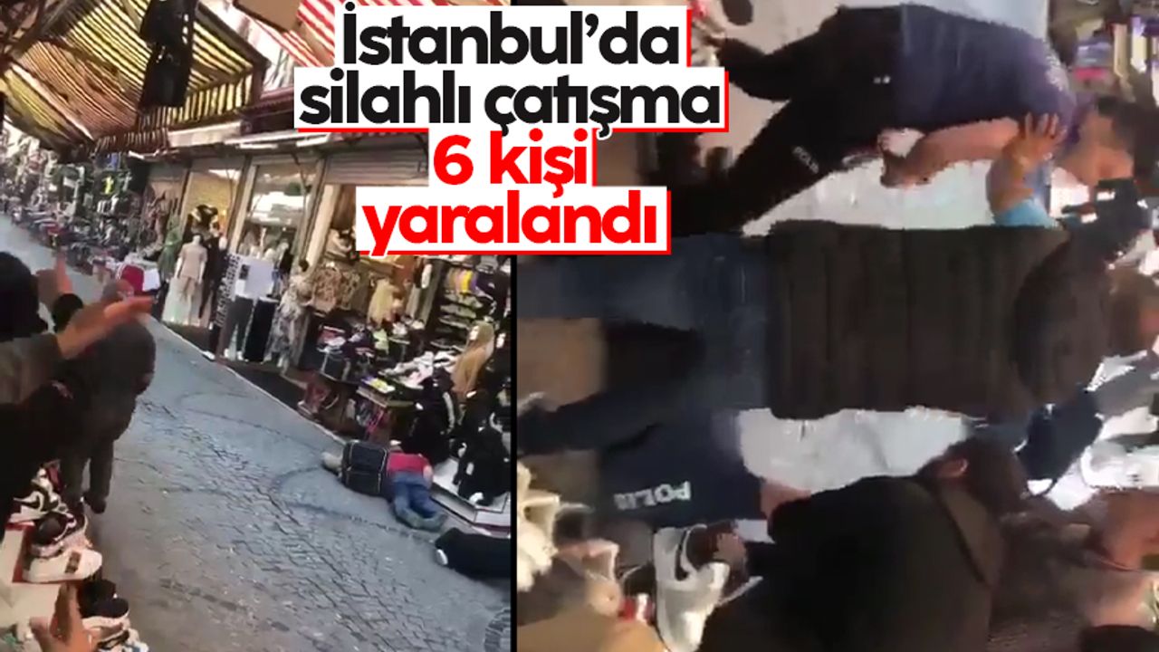 İstanbul Fatih'te silahlı çatışma: 1'i polis, 6 kişi yaralandı