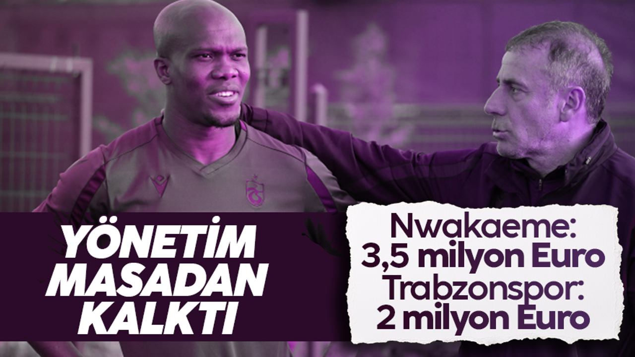 Trabzonspor ile Nwakaeme anlaşamadı