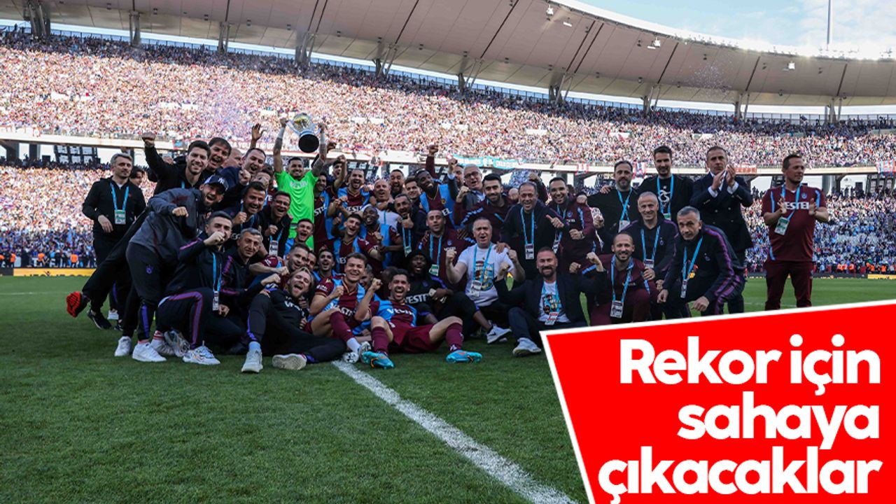 Trabzonspor, rekor için sahaya çıkıyor