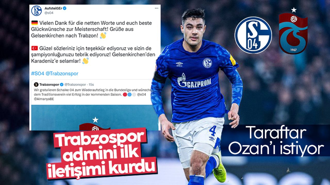Trabzonspor ve Schalke 04 arasında dostluk mesajları