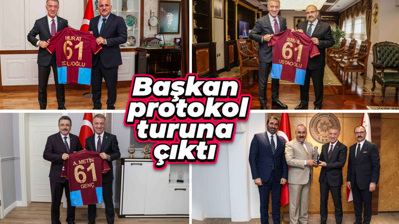 Trabzonspor'dan Trabzon'da protokol turu