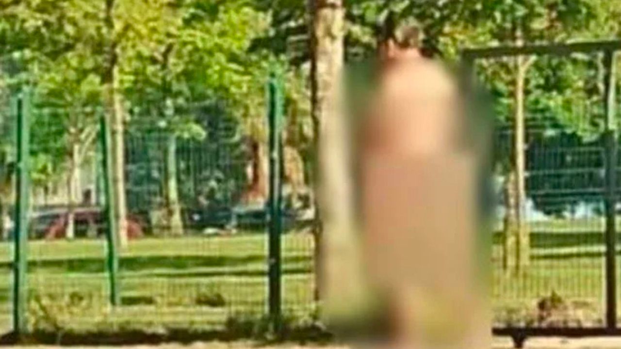 Samsun'da bir adam çıplak gezerken yakalandı