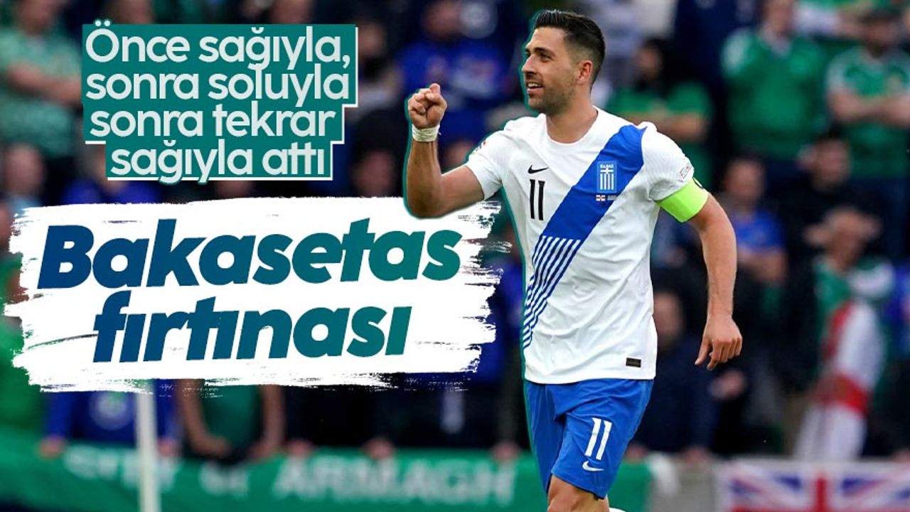 Anastasios Bakasetas, milli takımda durdurulamıyor