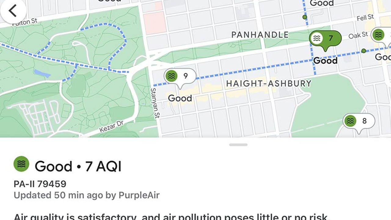 Google Haritalar'a hava kalitesi özelliği geliyor